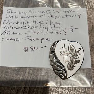 Sterling Silver Heart Brooch